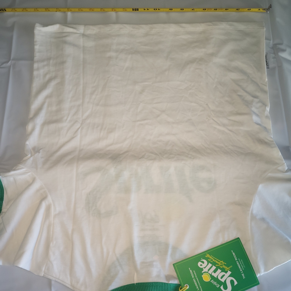 The Laundry Room White & Green Sprite Logo Ringer Tee - Picture 7 of 7